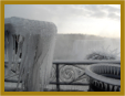 Les chutes du Niagara l'hivers et le givre